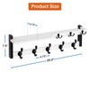 4 in 1 Coat Rack Wall Mount with Shelf, Coat