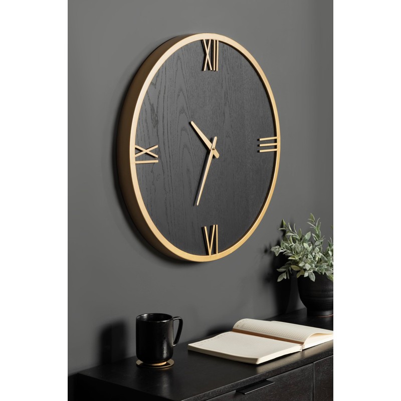 Kate and Laurel Pronte Modern Round Wood and Metal Wall