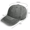 TOSKATOK® Mens Boys Cotton Classic Adjustable Stonewash Peaked Baseball Cap