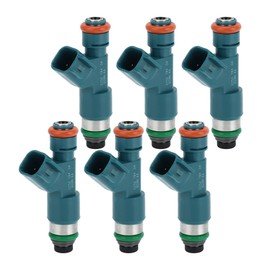 INFINAUTO Fuel Injector, Engine Fuel Injection Nozzle No.LR001982 for Land Rover LR2 HSE 2008-2012 3.2L for Volvo S80 2007-2014 3.2 Blue, 6 Pcs