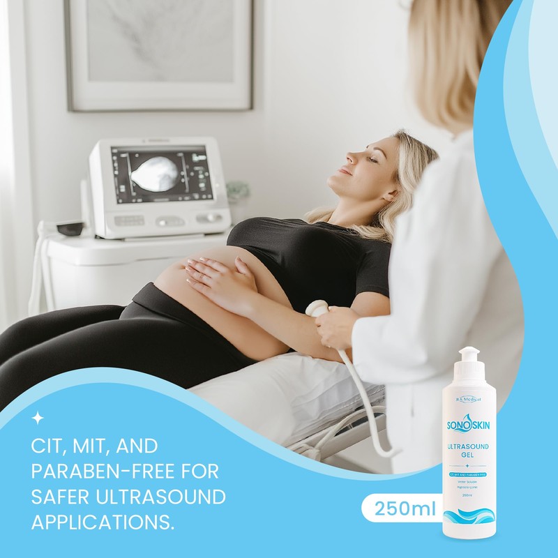 SONOSKIN Ultrasound Conductive Gel CIT, MIT and Paraben Free -