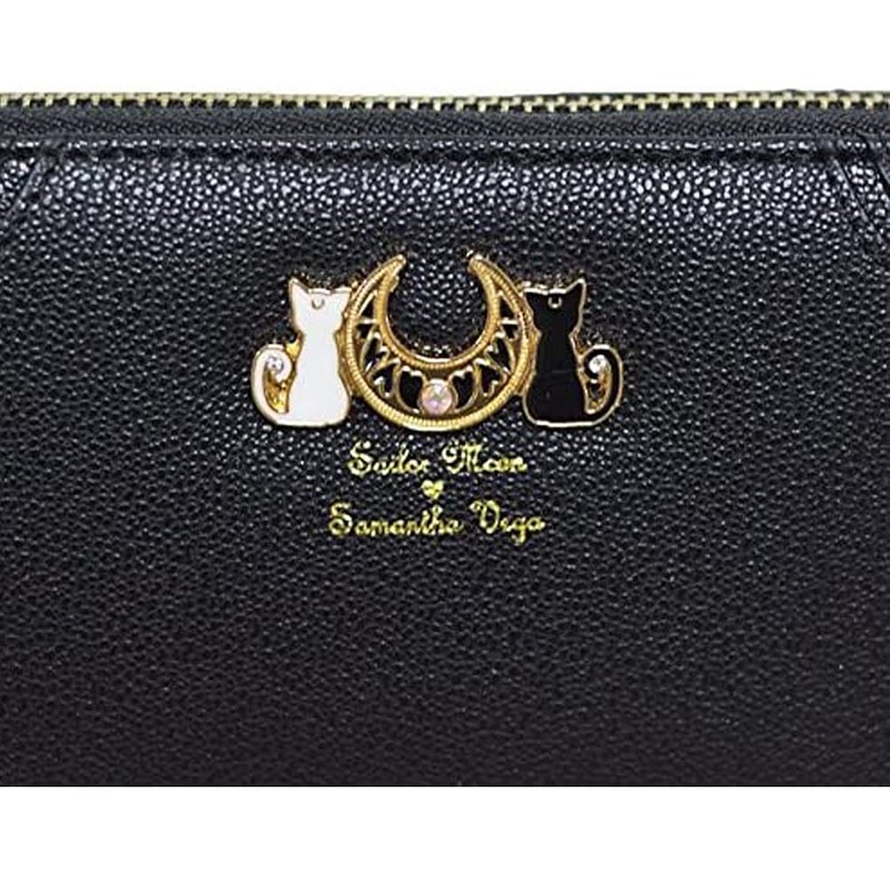 Cosplaypark Anime Wallet PU Leather Cute Purse Unisex Black/White 19.5