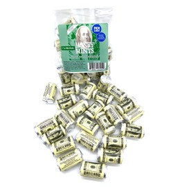 PKM Candies - 24 PC OLD FASHIONED $100 U.S Dollar Bills MONEY MINTS - by Espeez - 7 CT EACH MINT ROLL Spearmint Money Mint Rolls