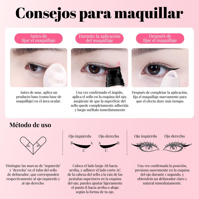 WEISPO Sello Eyeliner, Delineador De Ojos De Doble Punta Para