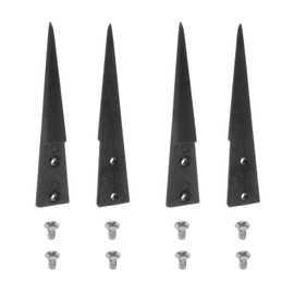 HARFINGTON 2pair Replaceable Ceramic Tweezer Tips 1.6" Length Carbon Fiber Straight Pointed Heads Heat Resistance Non-Conductive Tip for Ceramic Tweezers, Black