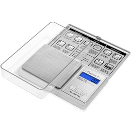 Fuzion Digital Pocket Scale .1 Gram Accuracy, 1000g Digital Gram Scales for Small Food, Jewelry, Herb, Spice, Coin - Weight Gram and Oz