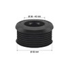 STEDO -100229 Euro Rubber Connector Black for Flush Pipe Diameter
