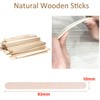 50/100/150pcs Wooden Craft Sticks Paddle Popsicle Coffee Stirrers Ice Cream