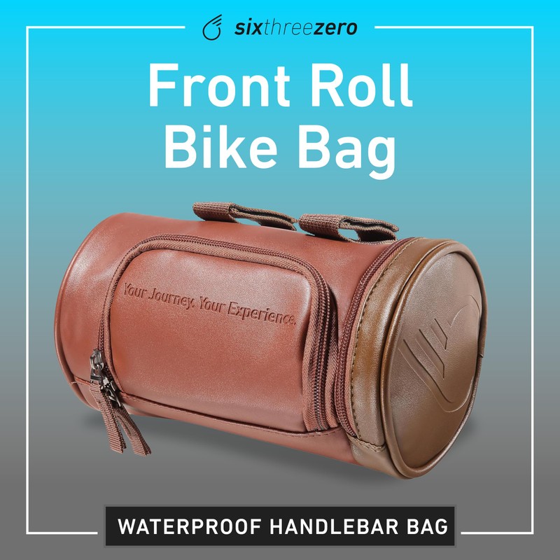 sixthreezero Front Handlebar Bike Bag, Waterproof Universal Bicycle Front Roll