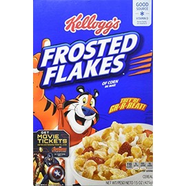 Frosted Flakes Cereal, 15 Oz. Boxes (Pack of 3)