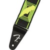 Fender® Neon Monogram Strap Nylon Guitar Strap 5 cm Green/Yellow