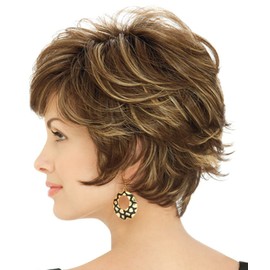 Xinkaishi Short Wigs for Women Pixie Cut Wig, Daily Use wig+wig cap