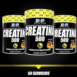 BHP NUTRITION- CREATINA MONOHIDRATADA SABOR MANGO 500grs                                                                                              