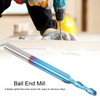 Ballnose Cutter Ball End Mill Blue Coated Spiral Router Bit