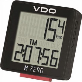 VDO 3000 Universal Fit M-Zero Cycle Computer, Schwarz, Wired