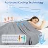 Cooling Blanket, Ice Silk Cooling Blankets for Sleeping, Self-Cooling, Q-Max