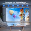AuKing Projector, 2025 Upgraded Mini Projector, Full HD 1080P Home