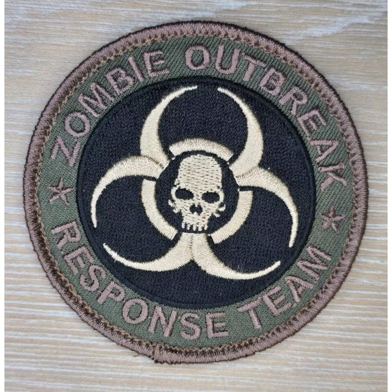 Unbranded ZOMBIE OUTBREAK RESPONSE TEAM BIOHAZARD SKULL TACTICAL FOREST HOOK