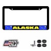 BLVD BLACK ALASKA state flag License Plate Frame