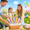 FULJOOY 24 Pack Easter Pre Rolled Cutlery Silverware Utensil Set