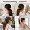 4 PCS Ponytail Clip With Comb Teeth (2 Sizes)