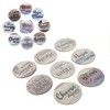 8Pcs Rhinestone Painting Coasters Assorted Style Strong Stickiness Odourless Coaster