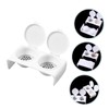 WOONEKY Elegant Nail Cup with Lid 2 Hole Soaking Dish