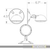 Compass CORS Hubbell Lighting LED Single Head Emergency Light,White