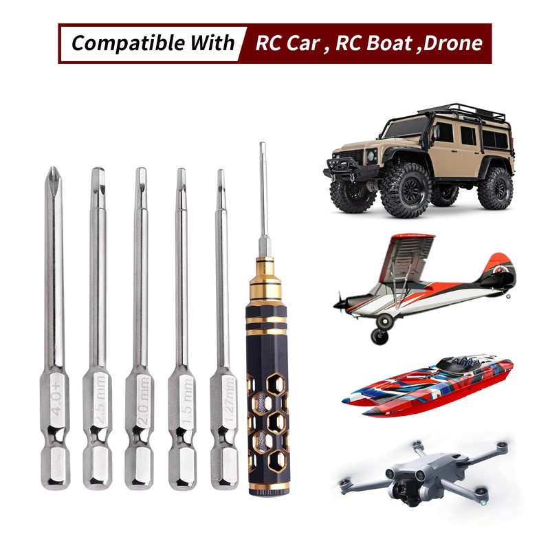 Hobbyfire 5 in 1 RC Hobby Repair Tools Kit, Hex