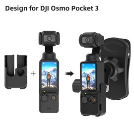SUREWO 360° Rotating Backpack Strap Mount, Quick Clip Mount with Extended Frame Compatible with DJI Osmo Pocket 3