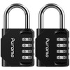 Puroma 2 Pack Combination Lock for Locker 4 Digit Outdoor