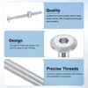 sourcing map 10Pcs Bed Frame Bolts, M6 x 75mm Hex