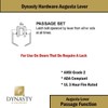 Dynasty Hardware AUG-30-26D Grade 2 Commercial Duty Passage Lever, ADA,
