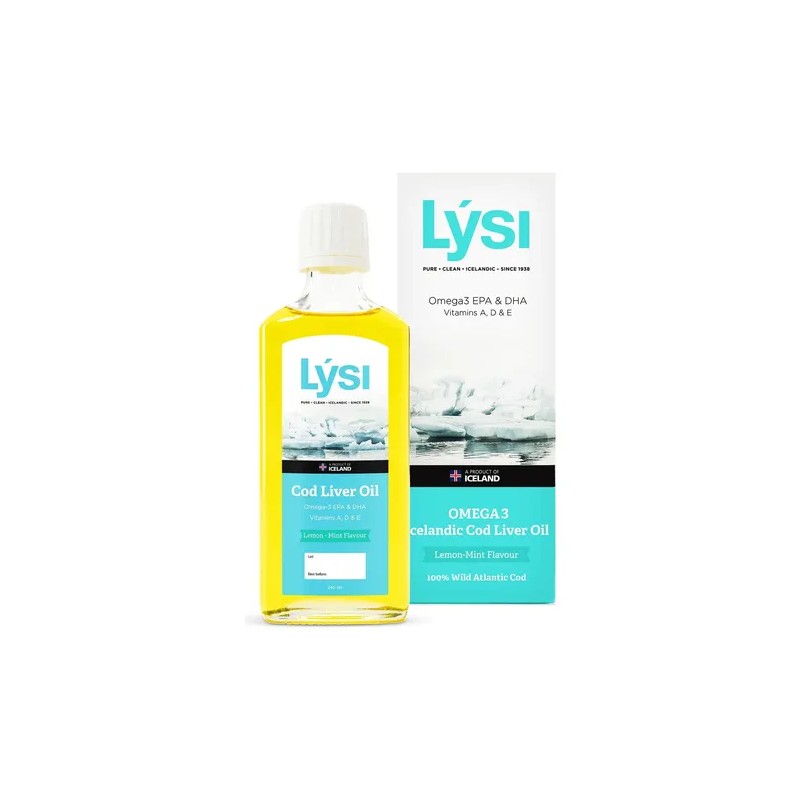 Aceite Hígado Bacalao Omega 3 Lsi Limón Menta 240ml Sin