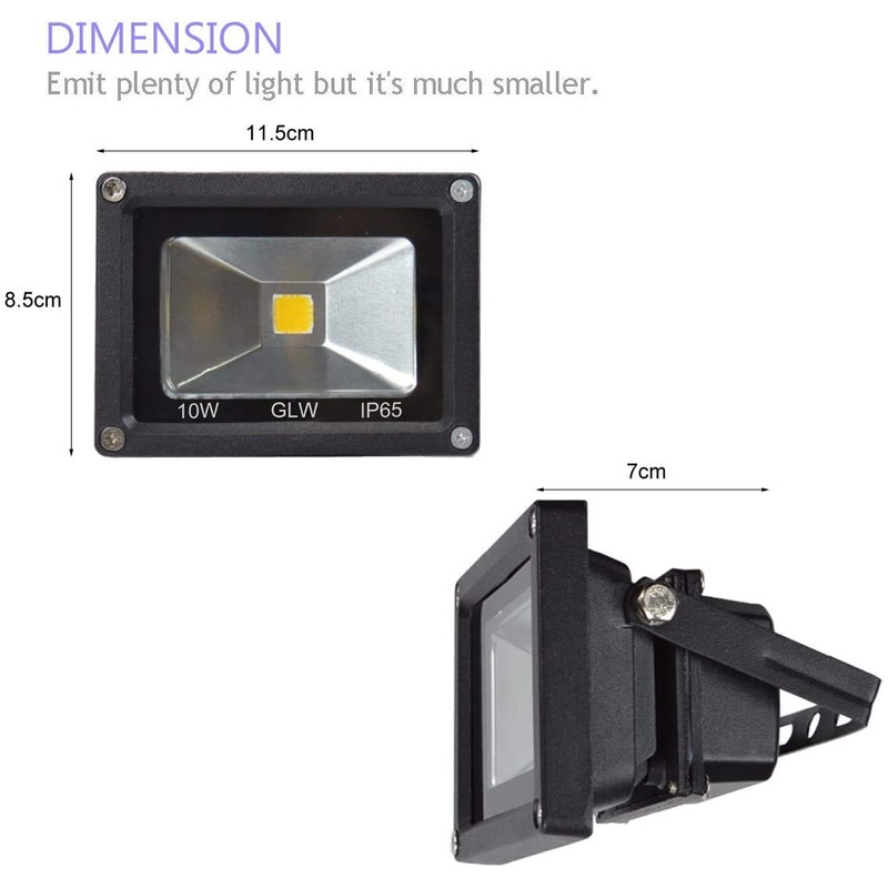 GLW Led Flood Light 2 Pack 10W 12V Ac or