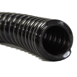 3/4" I.D. x 50' Black Metric Non Kink Corrugated PVC Water Garden Pond Hose and Tubing