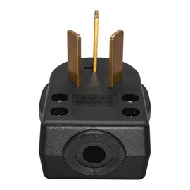 Strhowill NEMA 10-50P Plug – 50 Amp 250V Connector for Electric Ranges & Dryers | Heavy Duty 50 Amp Plug with Straight Blade, 3-Pole 3-Wire Grounding (125/250V Dual Voltage, UL Listed)