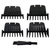 INGQI 4-Pack Black Trimmer Guards for Andis T Outliner, Snap-on