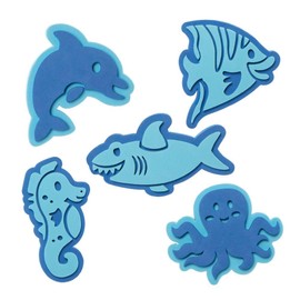 Baker Ross Craft Stamps FE242 Craft Stamps, Craft Stamps, Stamp Sets for Kids, Ideal for Arts and Crafts for Kids, Pack of 10