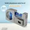 Solid aluminum alloy Mini level ruler portable mini level bubble