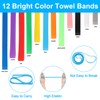 CCINEE 12 Pack Beach Towel Bands for Beach Chair, Stretchable