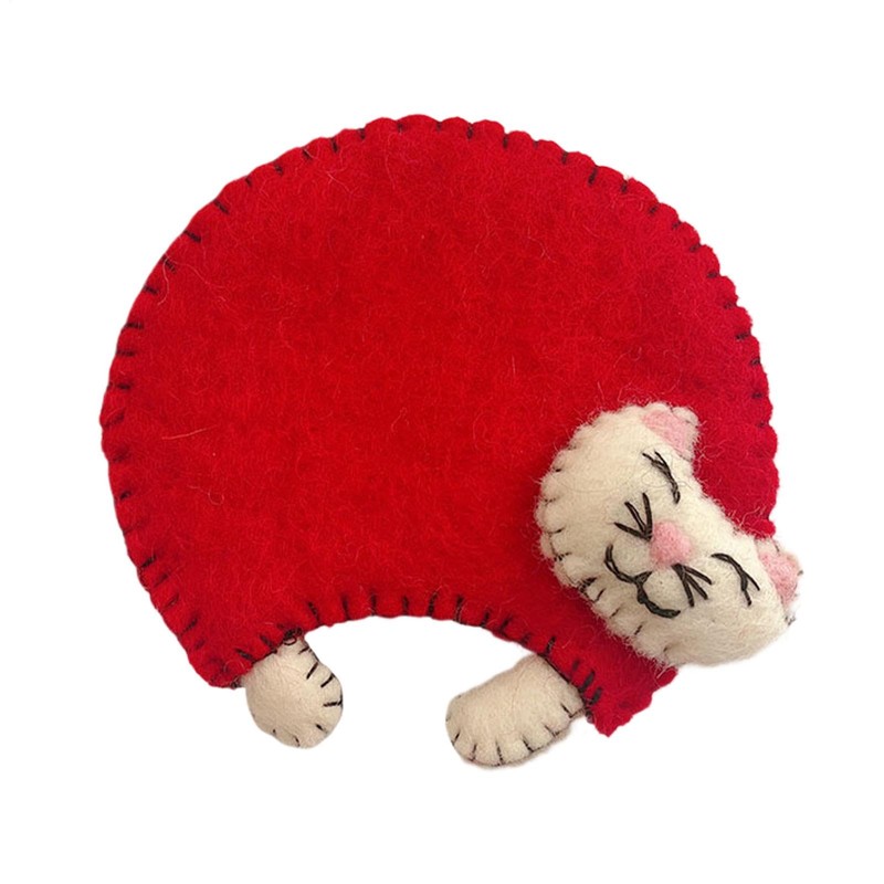 Felt Coasters - Cat Coasters Cup Drink Mat,Heat Resistant Dinning