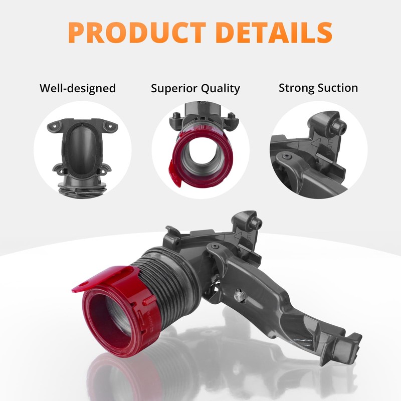 showingo 920682-01 Bottom Internal Hose Replacement for Dyson UP13 DC41