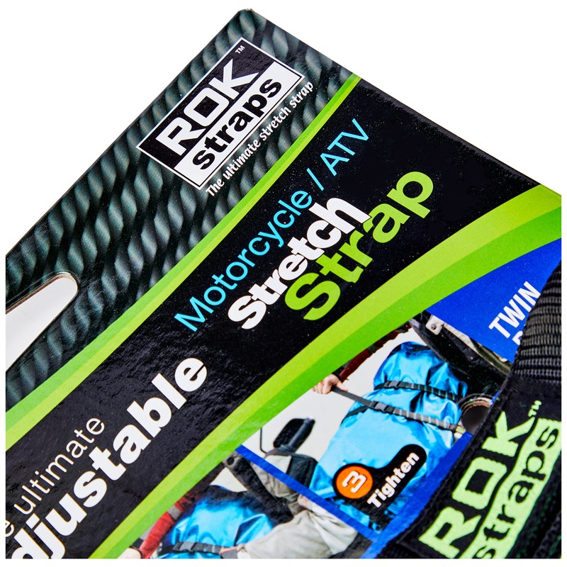OXFORD ROK Straps HD 25mm Adj Black + Blue/Green ROK001