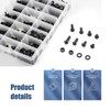 Unbranded 1080Pcs M3/M4/M5/M6 Hex Socket Head Cap Screws Bolts&Nuts&Was