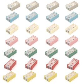 28 Pcs 15A 20A 25A 30A 40A 50A 60A 32V Mini Slotted Automotive MCASE Shaped Cartridge Fuse Kit
