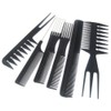 Accessotech 10 Piece Salon Hair Styling Hairdressing Hairdresser Barbers Plastic