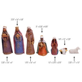 African American Expressions - Nativity Scene Figurine Set, 7 Pieces, FNAT-02