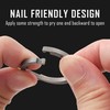 KeyUnity Mini Split Titanium Keyring Quick Release Key, Flat Key