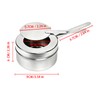 Vastsea Pack of 2 Fondue Burner, Fuel Paste Container, Portable